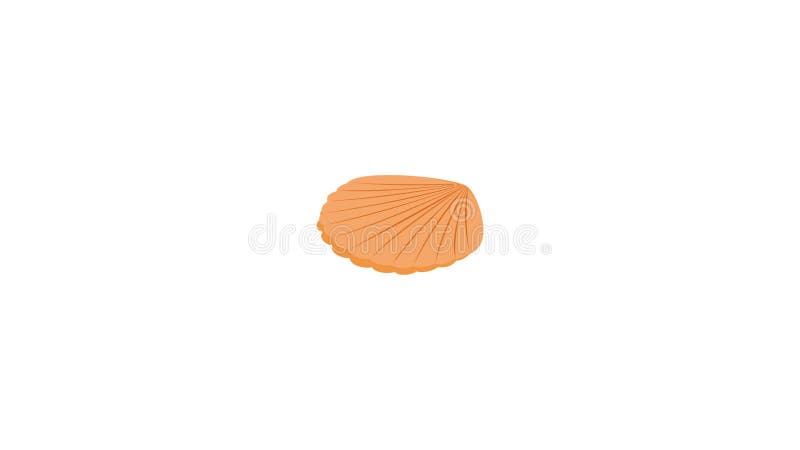 Pearl shell icon animation royalty free illustration