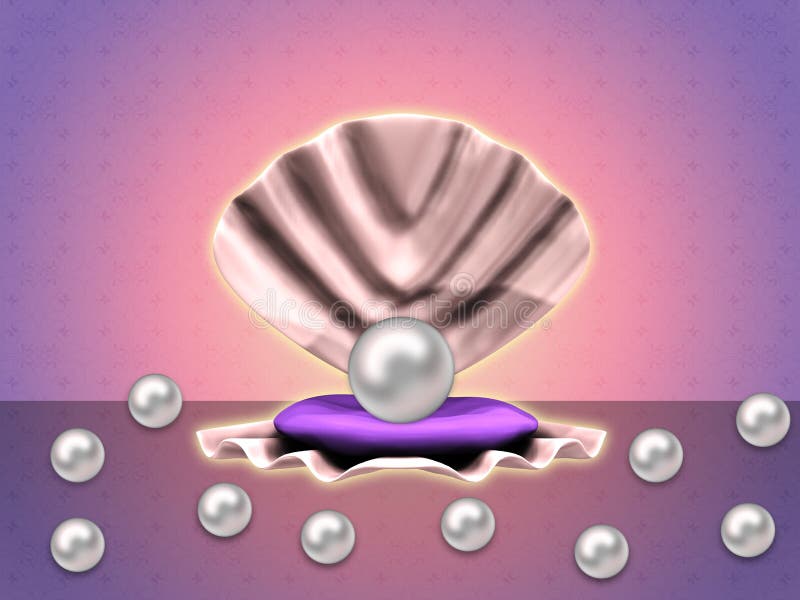 Pearls background vector illustration