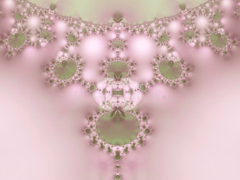 Pearls Lace Fractal Necklace royalty free illustration Pearls Lace Fractal Necklace royalty free illustration