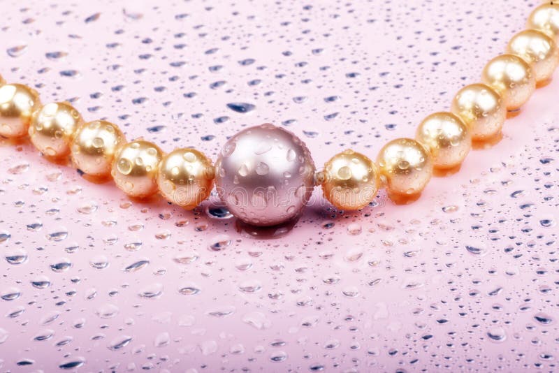 Pearls on pink