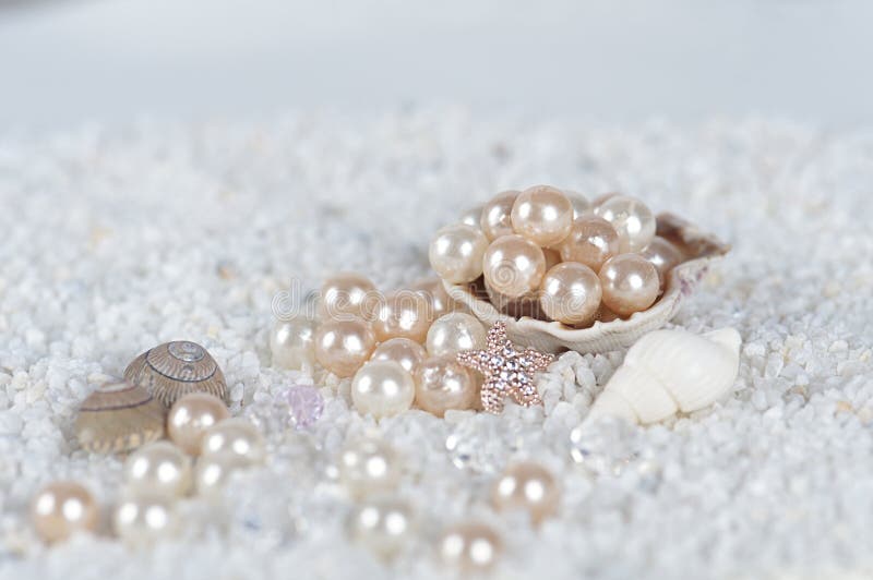 Pearls in the sea shell