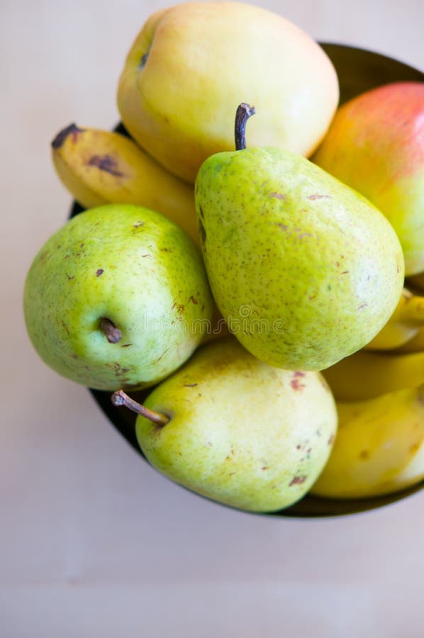 Pears and bananas stock image. Image of juicy, green 38853301