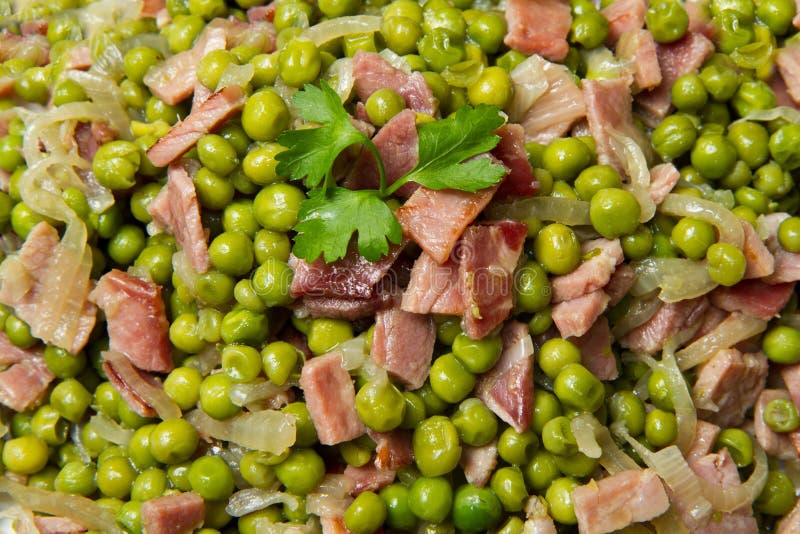 Peas with ham