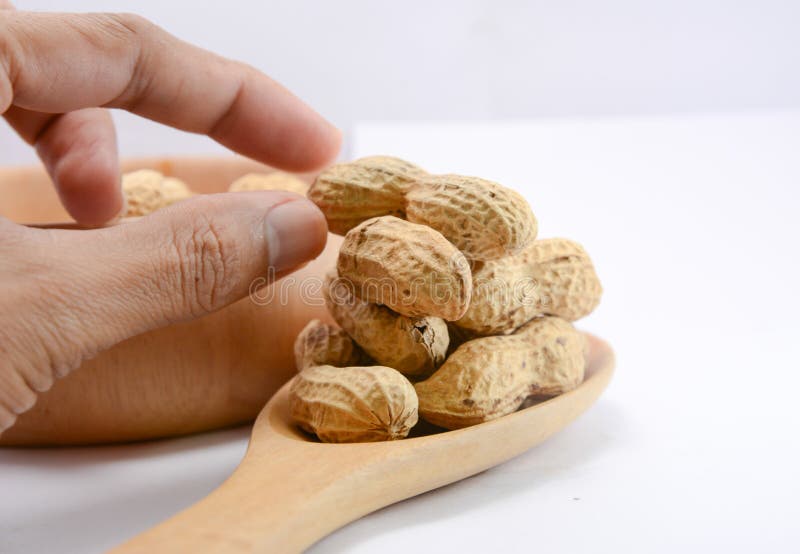 Peas, nuts and seeds stock image. Image of peas, white 60424631