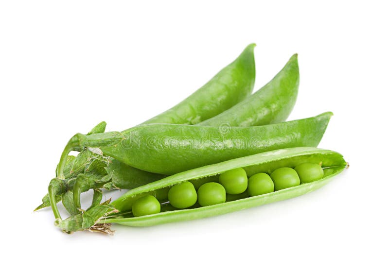 Peas vegetable on white stock image. Image of plant, fresh 42228163