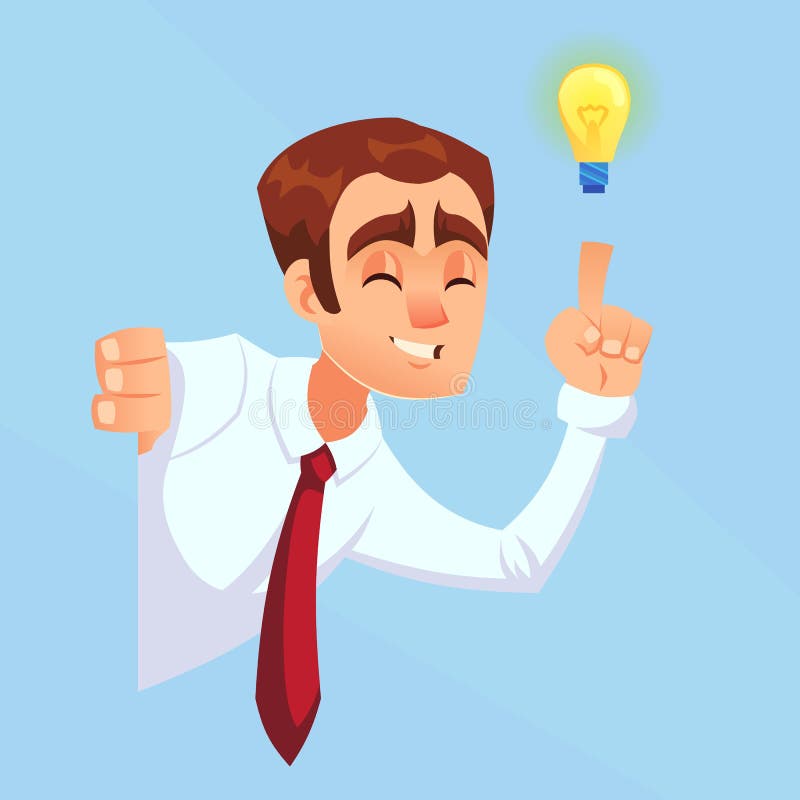 Peau foncée masculine d'homme d'affaires avec l'ampoule, idée, inspiration jetant un coup d'oeil l'illustration plate de concepti illustration de vecteur Peau foncée masculine d'homme d'affaires avec l'ampoule, idée, inspiration jetant un coup d'oeil l'illustration plate de concepti illustration de vecteur
