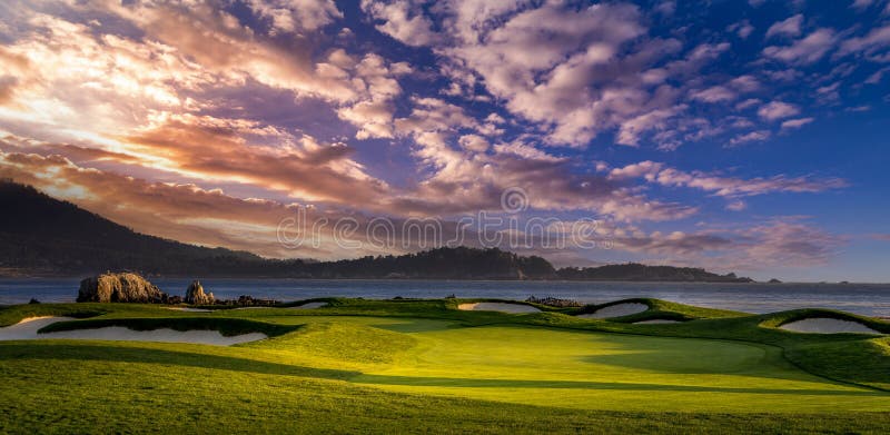 Pebble Beach golf course, Monterey, California, USA