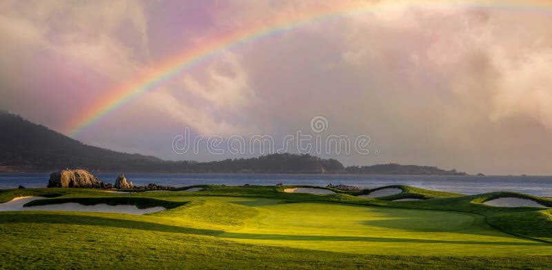 Pebble Beach golf course, Monterey, California, USA