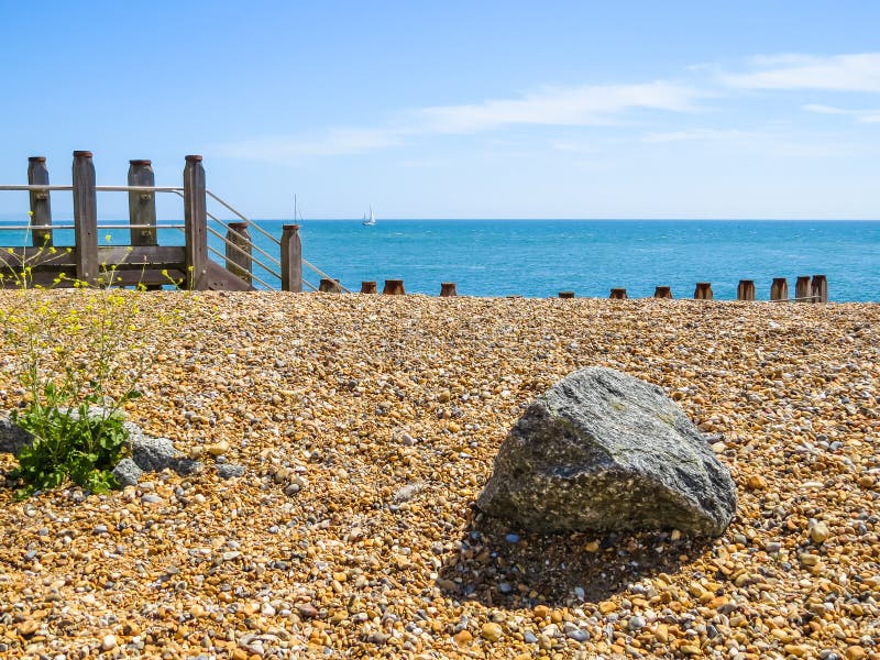 Pebble Beach Near Eastbourne Stock Photos Free & RoyaltyFree Stock