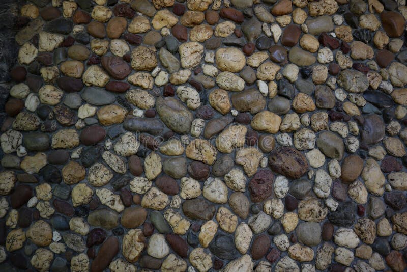 Pebble, Rock Background Different Sizes and Difference Color of Rocks