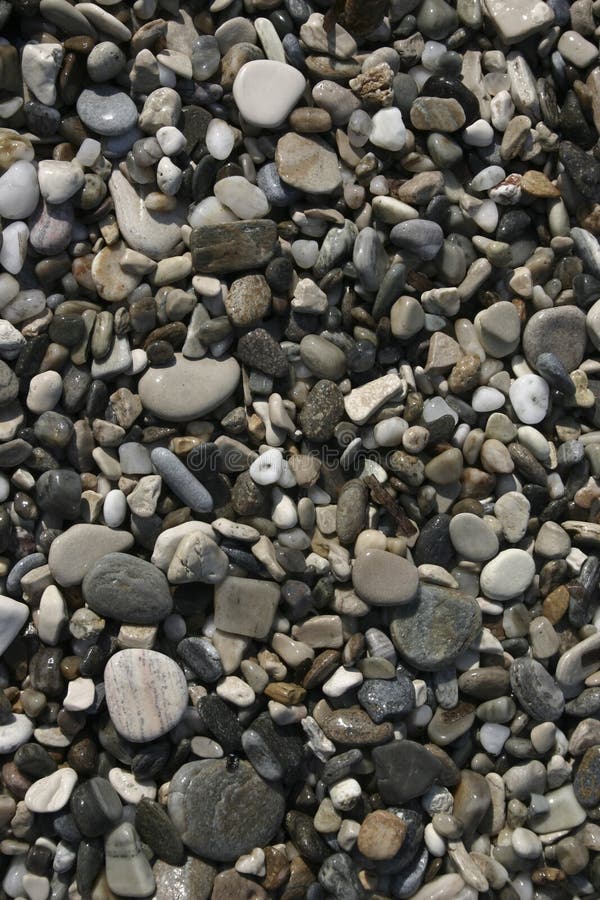 Pebble stones on beach