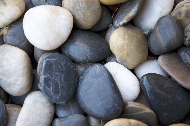 Pebbles beach stock photo