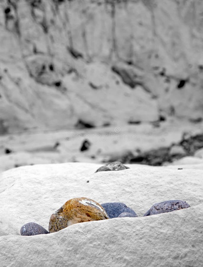 Pebbles, colors and black and white Saint Marguerite on sea, Somme Bay, France. stock images Pebbles, colors and black and white Saint Marguerite on sea, Somme Bay, France. stock images