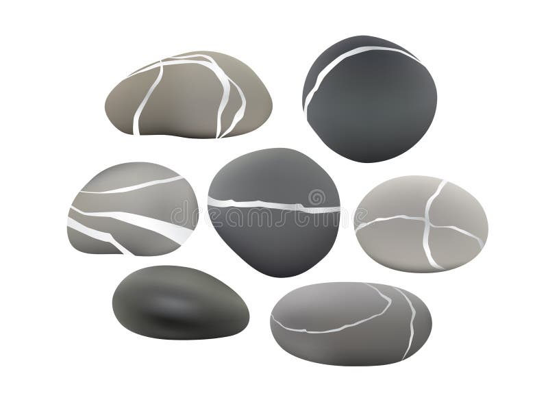 Pebbles set royalty free illustration Pebbles set royalty free illustration