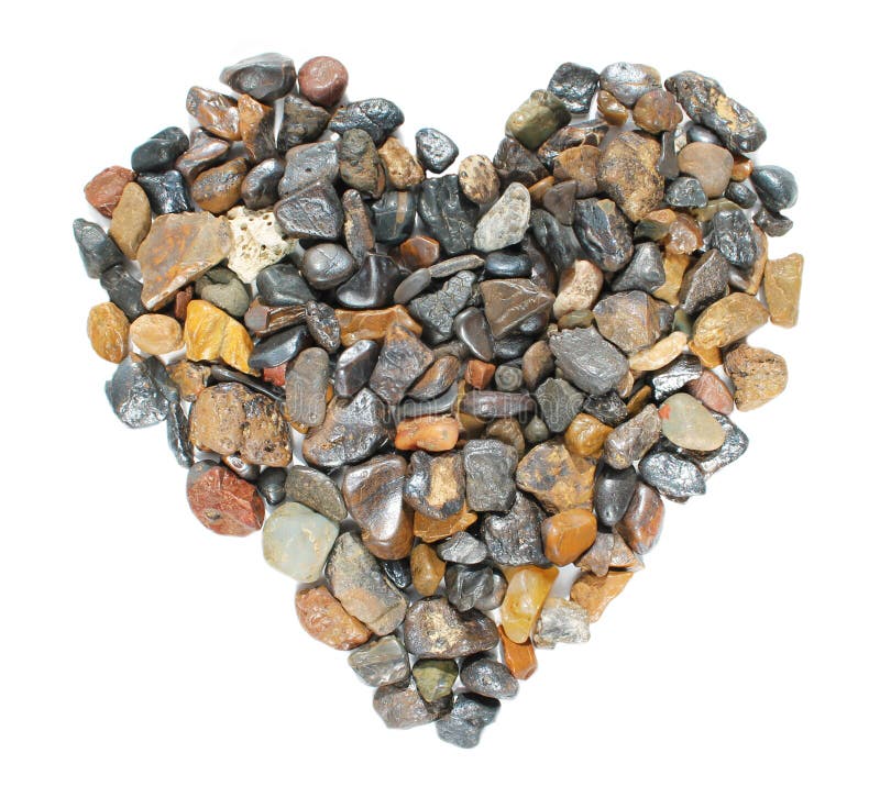 Pebbles stones heart