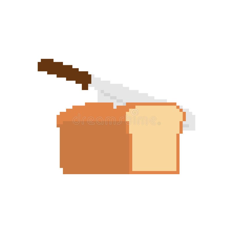 Item de comida de bolo de aniversário de pixel de 8 bits para ativos de jogo  em ilustração vetorial