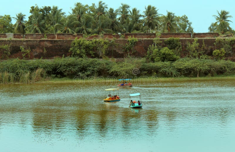 Pedal Boats on a Lake, Buenos Aires Argentina Stock Photo Image of
