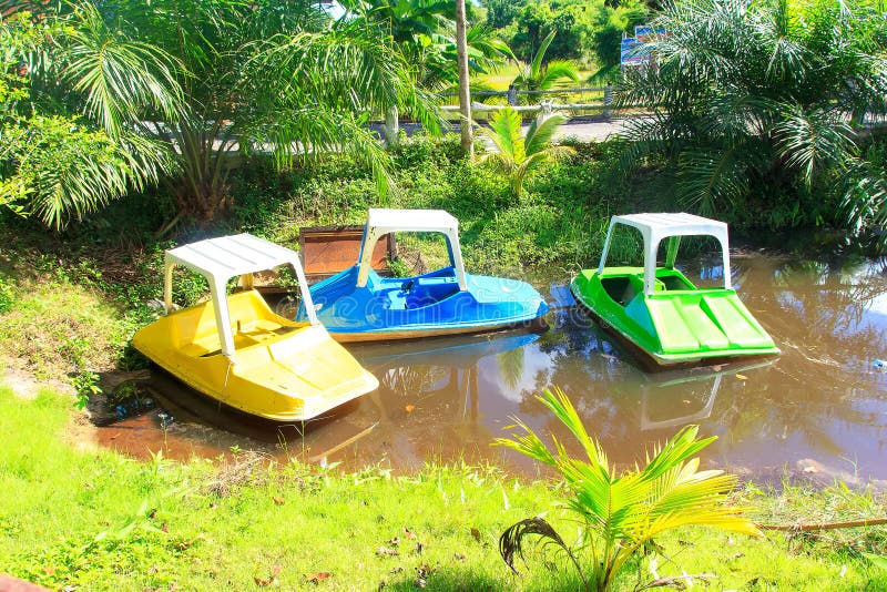 Pedal boats stock photo. Image of active, pedalo, lifestyle 74568376