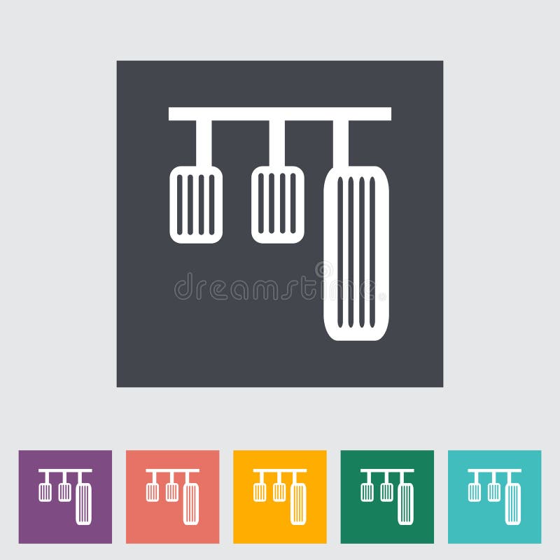 Pedal car single icon. stock vector. Illustration of jerrycan 89759468