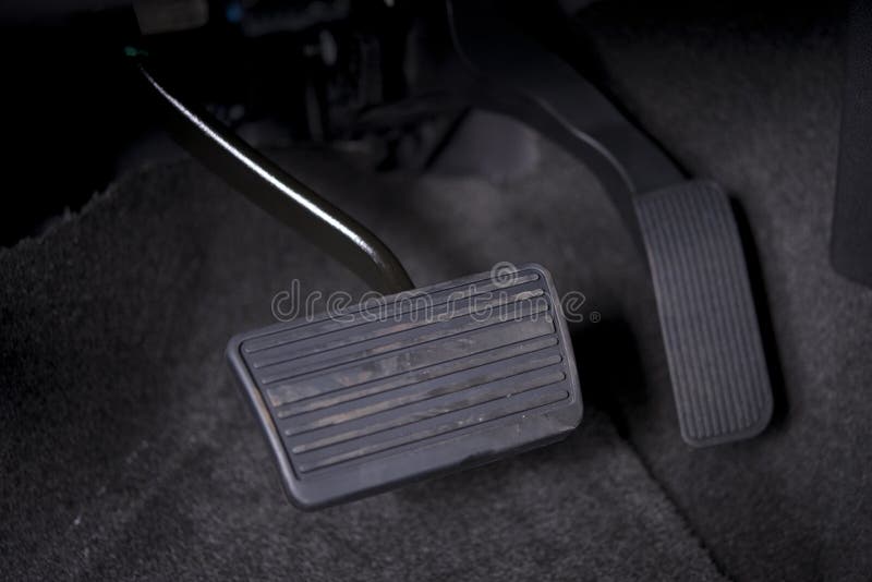 Pedali di un'automobile immagine stock. Immagine