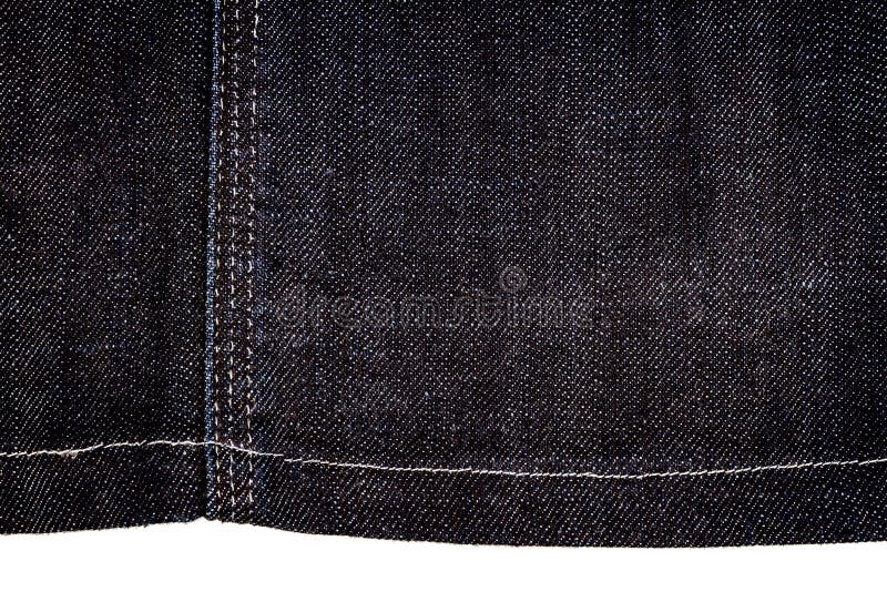 Pedazo de tela azul marino de los vaqueros imagen de archivo