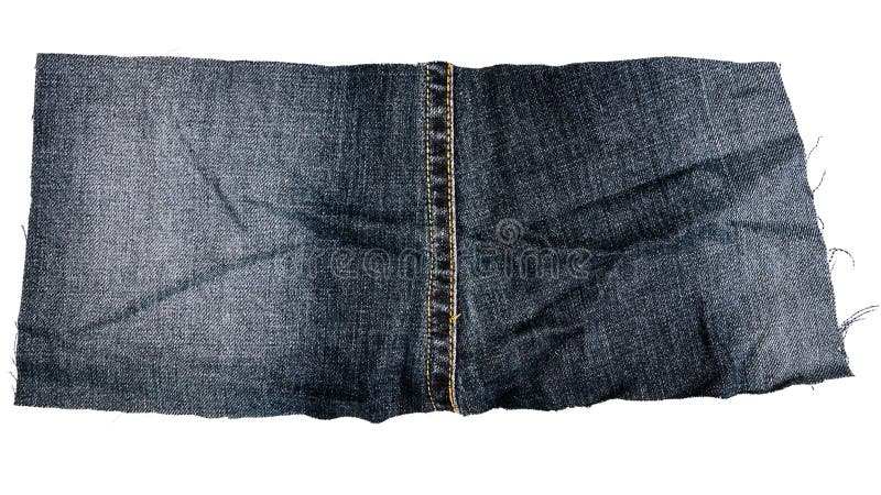 Pedazo de tela oscura de los vaqueros foto de archivo