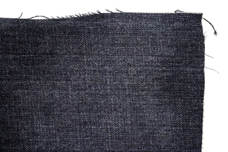Pedazo de tela oscura de los vaqueros foto de archivo
