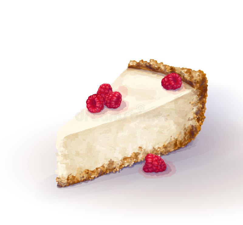 Pedazo del vector de torta del pastel de queso con queso airoso y blando, delicado de la cremoso-cuajada Torta quebradiza y desme libre illustration Pedazo del vector de torta del pastel de queso con queso airoso y blando, delicado de la cremoso-cuajada Torta quebradiza y desme libre illustration