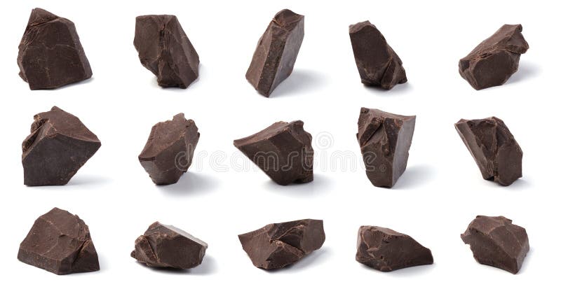 Pedazos del chocolate