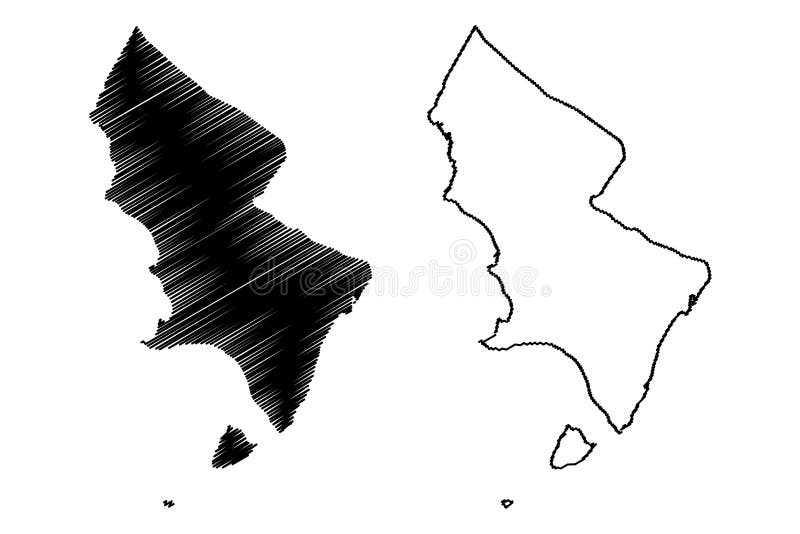 Pedernales Dominican Republic, Hispaniola, Provinces of the Dominican Republic map vector illustration, scribble sketch Pedernales Isla Beata map,. Pedernales Dominican Republic, Hispaniola, Provinces of the Dominican Republic map vector illustration, scribble sketch Pedernales Isla Beata map,