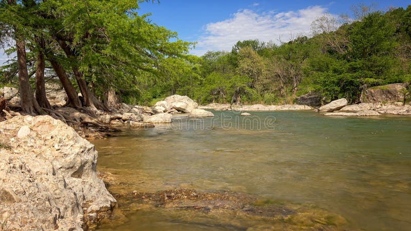 Pedernales River Runs Through Pedernales State Park, Texas