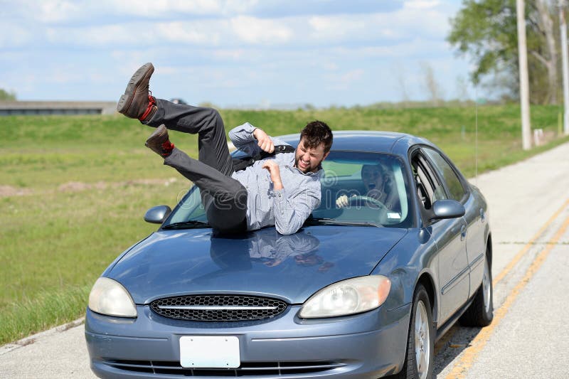 Pedestrian Being Hit By Car