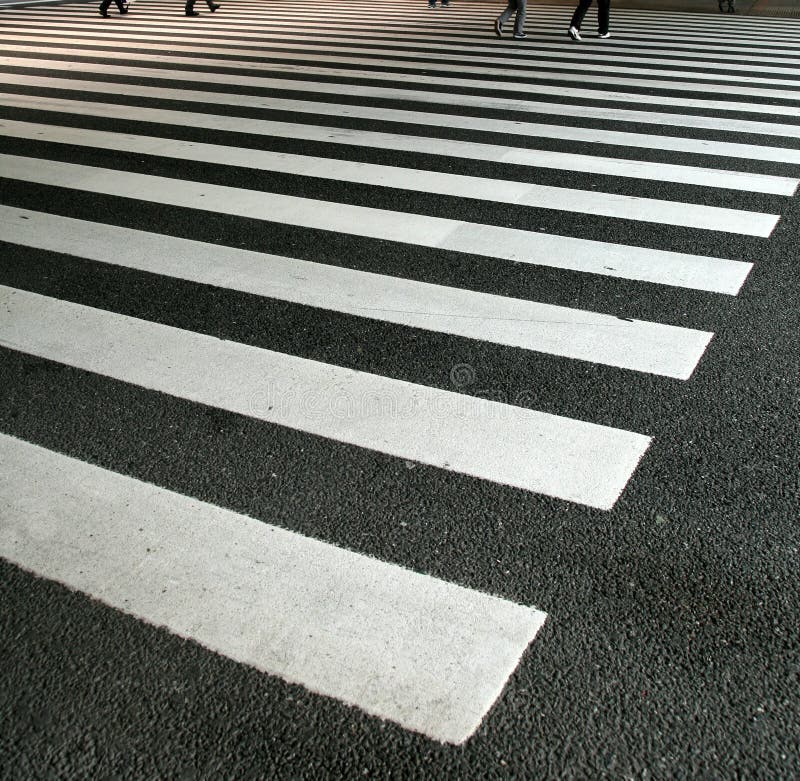 Pedestrian crossing stock image