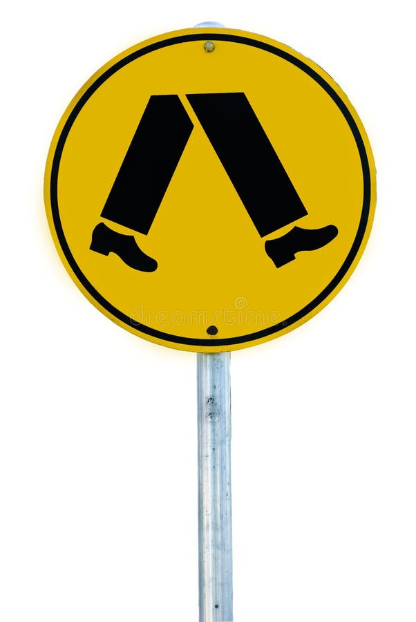 Pedestrian crossing sign isolated hi-res stock photography and images -  Alamy