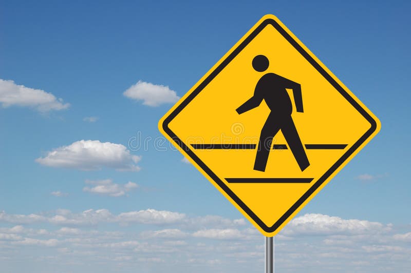 Pedestrian crossing sign isolated hi-res stock photography and images -  Alamy