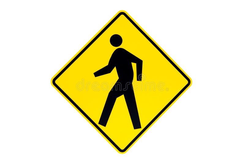 Pedestrian crossing sign isolated hi-res stock photography and images -  Alamy