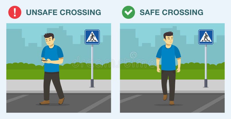 Dangerous Crosswalk Stock Illustrations – 229 Dangerous Crosswalk