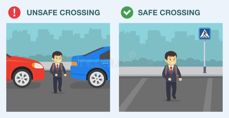 Dangerous Crosswalk Stock Illustrations – 229 Dangerous Crosswalk Stock  Illustrations, Vectors & Clipart - Dreamstime