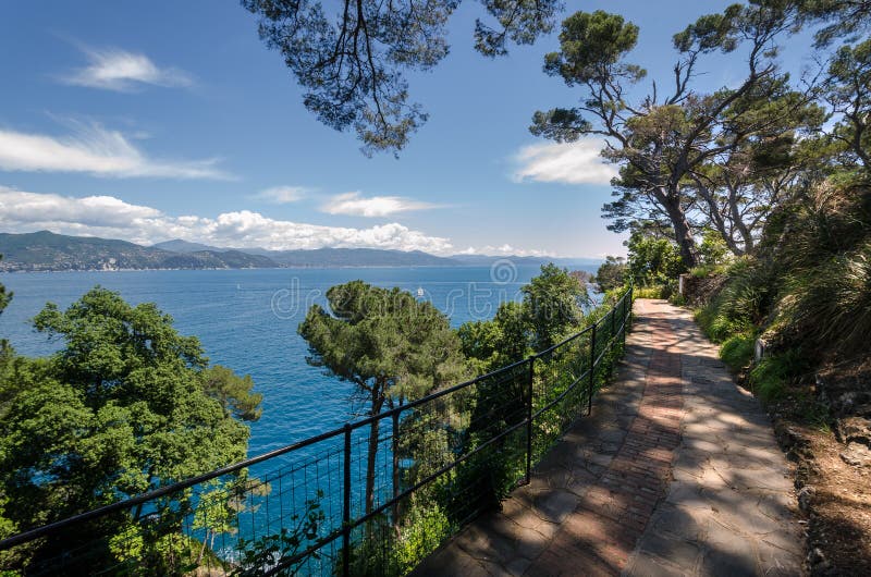 Pedestrian street in Portofino