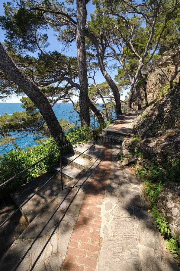 Pedestrian street in Portofino