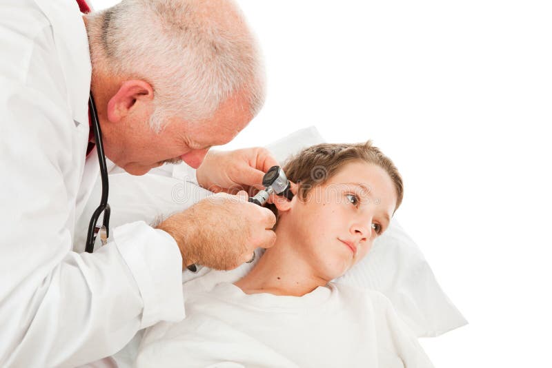 Pediatrician Ear Exam stock photo. Image of child, health 8432128