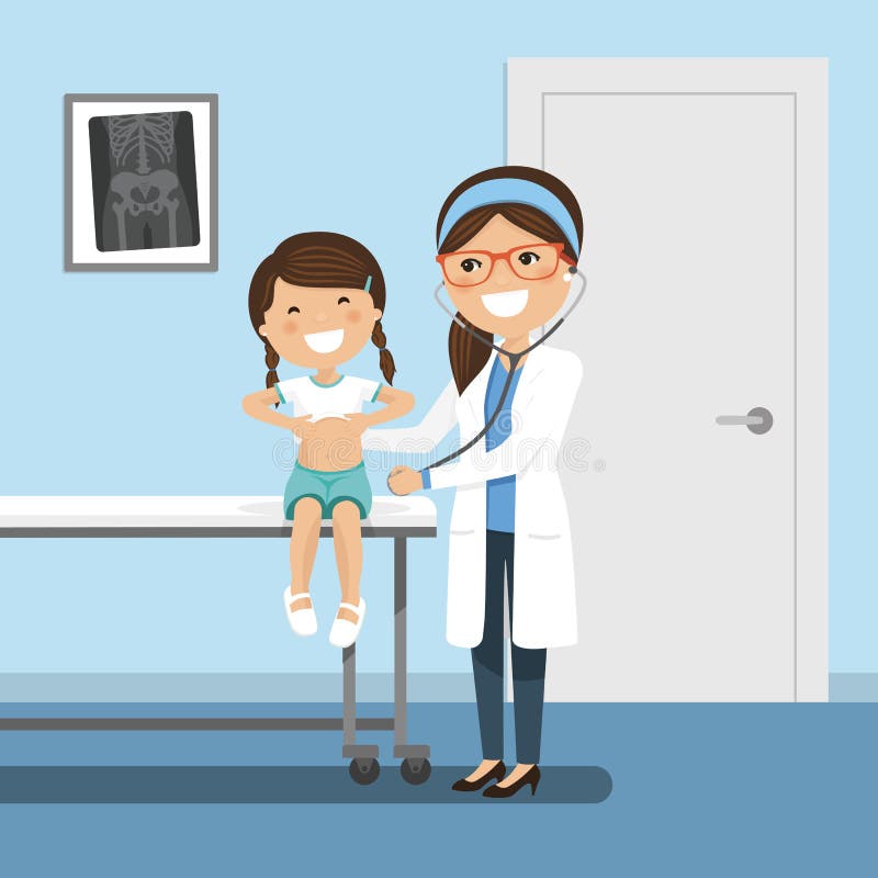 Pediatrician and child stock vector. Illustration of hospital - 111560294 Child