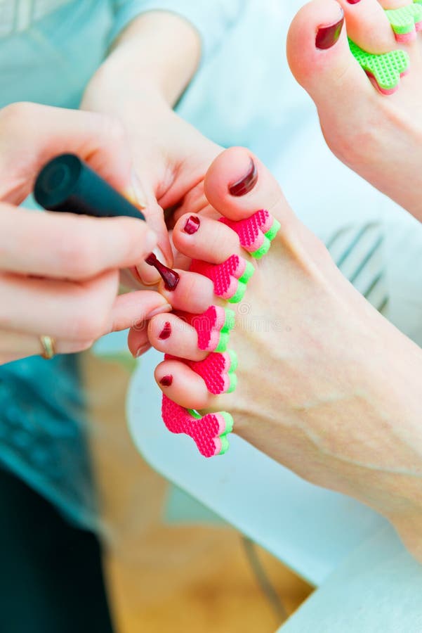 Pedicure in process stock image. Image of beauty, health - 38369539