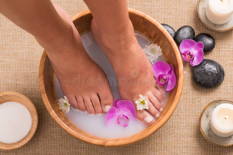 Foot bath stock photo. Image of brown, barefoot, hygiene 11669532