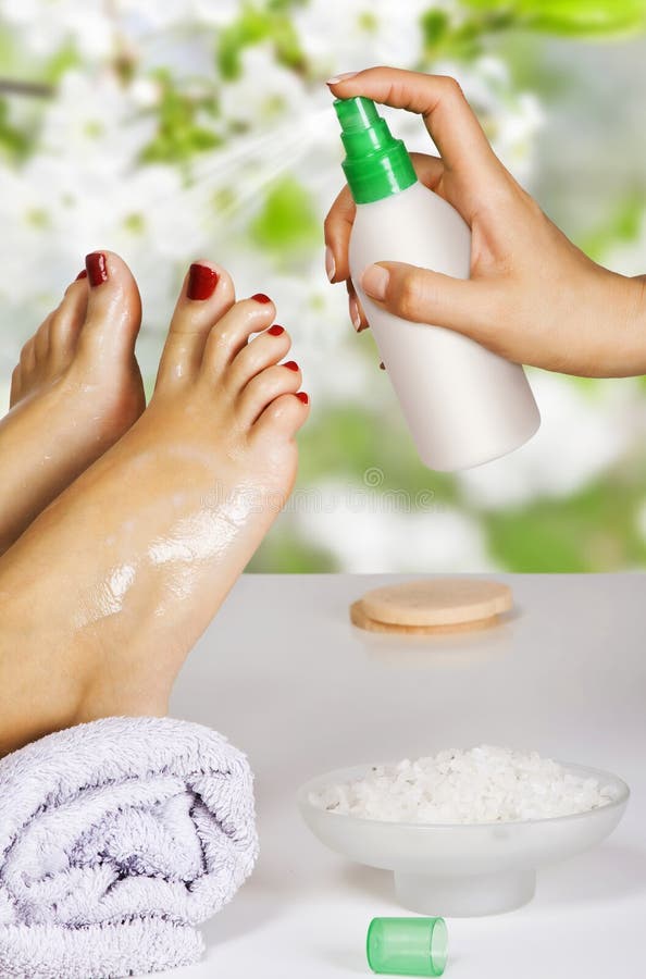 Pedicure in the spa salon