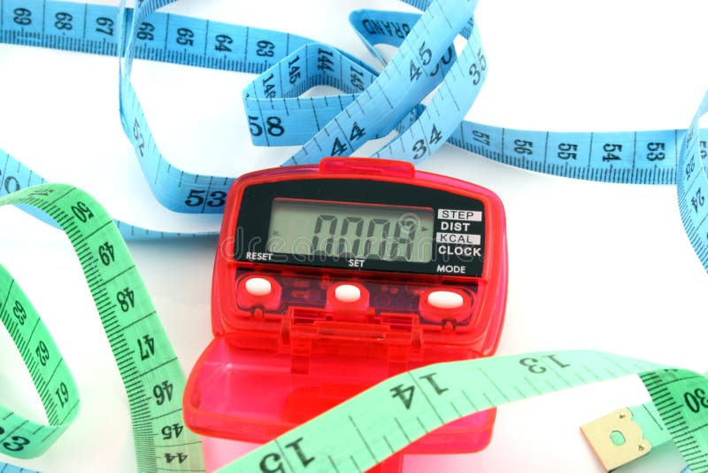 Pedometer with tape measures