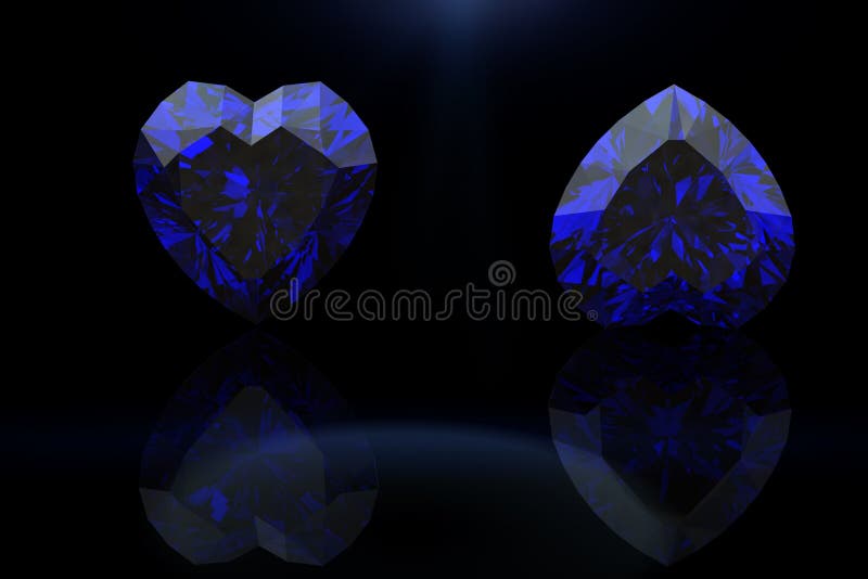 Pedra preciosa da forma do coração Coleções de gemas da jóia sapp ilustração do vetor Pedra preciosa da forma do coração Coleções de gemas da jóia sapp ilustração do vetor