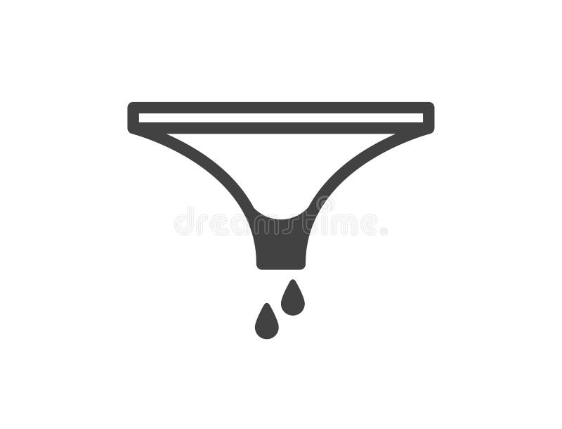 Pee, or blood stain on panties - bloodstained spot on female underwear after bleeding from vagina during menstruation stock illustration Pee, or blood stain on panties - bloodstained spot on female underwear after bleeding from vagina during menstruation stock illustration