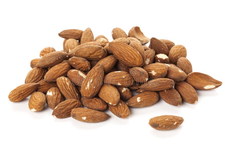 Peeled almonds isolated stock photo. Image of background 82288872