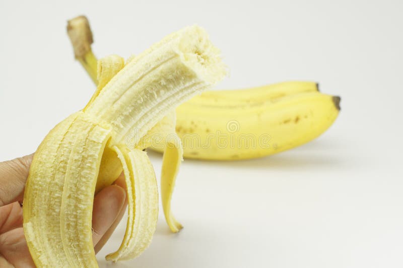 Peeled Banana stock image. Image of juicy, healthy, realistic 57724531